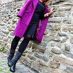 H&M Mantel Coat Purple Fashionblog Streetstyle Ana Alcazar