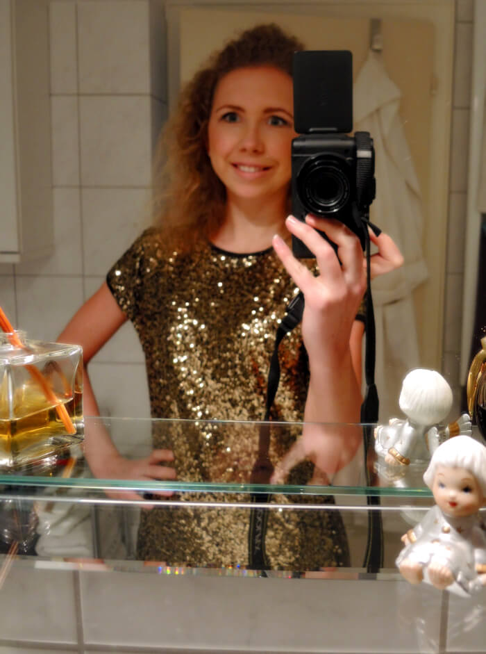 Outfit New Year's Eve NYE Silvester 2014 Fashionblog Style Look OOTN Kationette
