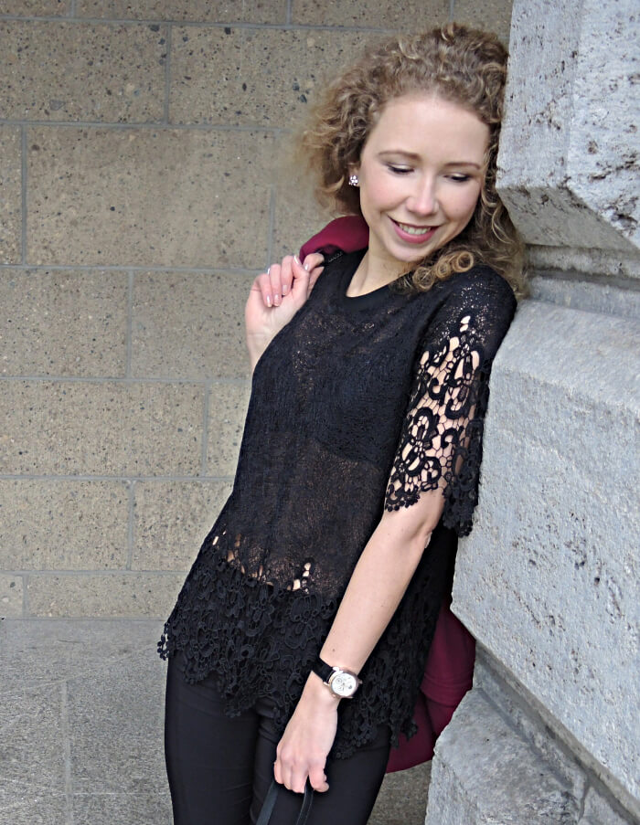 Outfit: Sale Michael Kors Selma and Black Lace Zara, Fashionblog, Kationette, Streetstyle