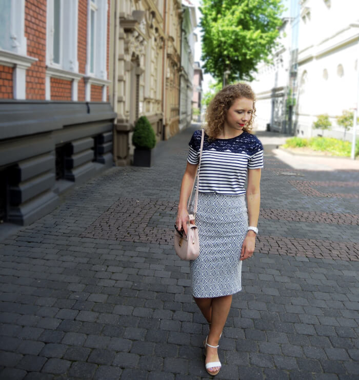 Outfit: Pencilskirt and Chloé Drew Bag Lookalike, Kationette, Modeblog, Fashionblog, Summer, Style, Streetstyle