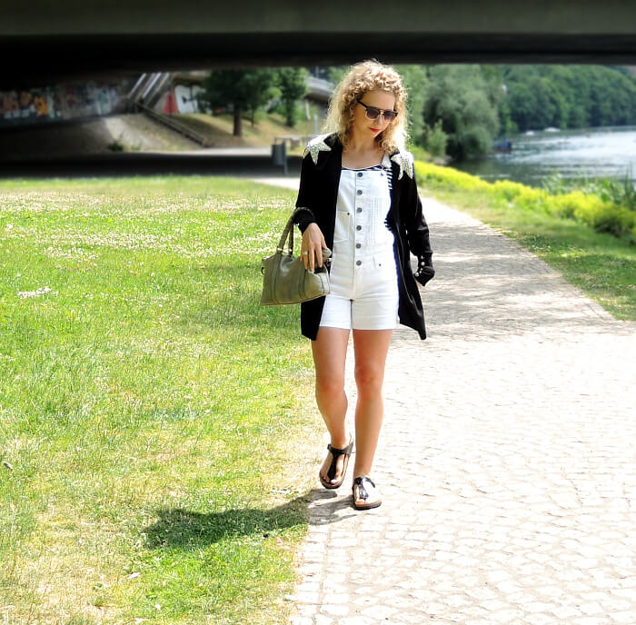 Outfit: Dungarees, Birkenstock and new Sunnies, Kationette, Fashionblog, Modeblog, Streetstyle, Look