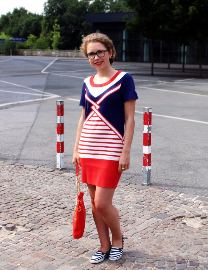 Outfit: Maritime Knit Dress, Fashionblog, Kationette, Style, Streetstyle, Look