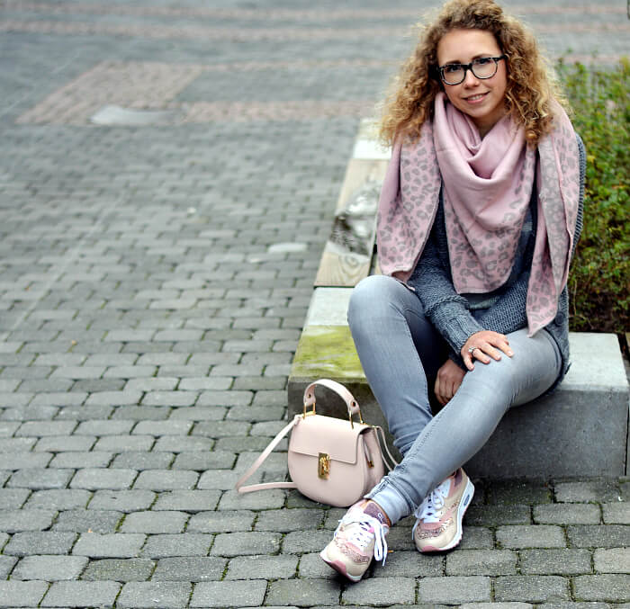 Outfit: Winter Pastels - Grey and Pale Pink, Kationette, Fashionblog, Streetstyle, Style, Modeblog
