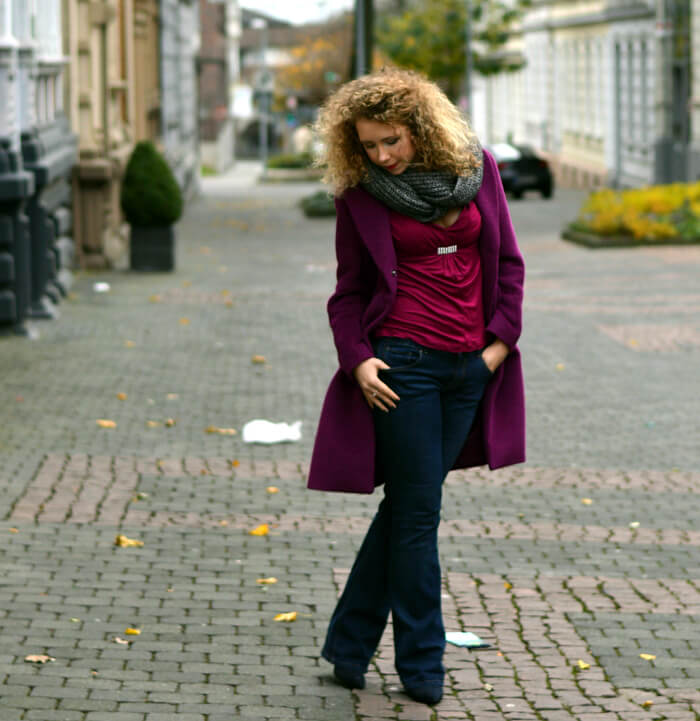 Outfit: Casual Purple Winter Style , Kationette, Fashionblog, Modeblog, Streetstyle