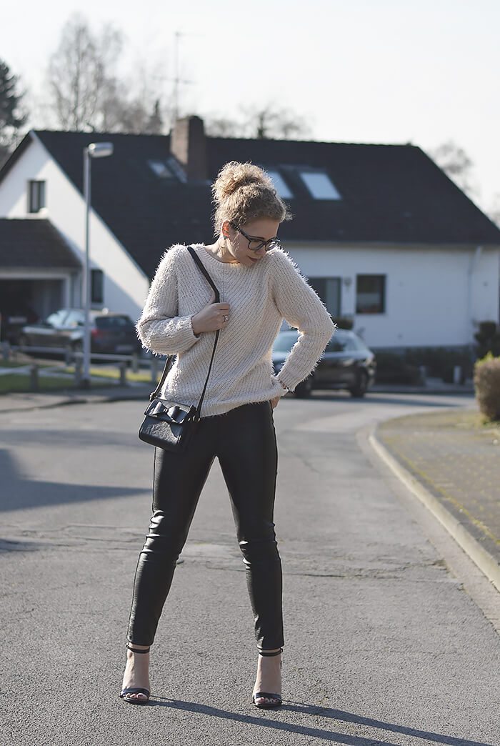 Outfit: Leather and Knit, Kationette, Fashionblog, Modeblog, Streetstyle, lotd, ootd