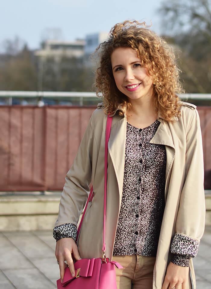 Outfit: All beige, leo print and a touch of pink, kationette, Fashionblog, streetstyle, look