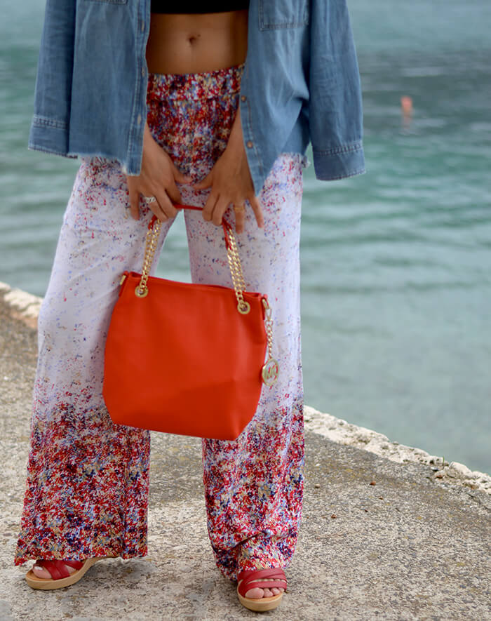 kationette-fashionblogOutfit-Palazzo-Pants-Bustier-Top-Denim-Michael-Kors-croatia-korcula