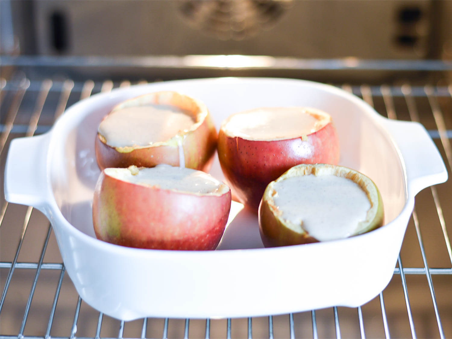 Winter Recipe: Baked Apples with Cheesecake Filling