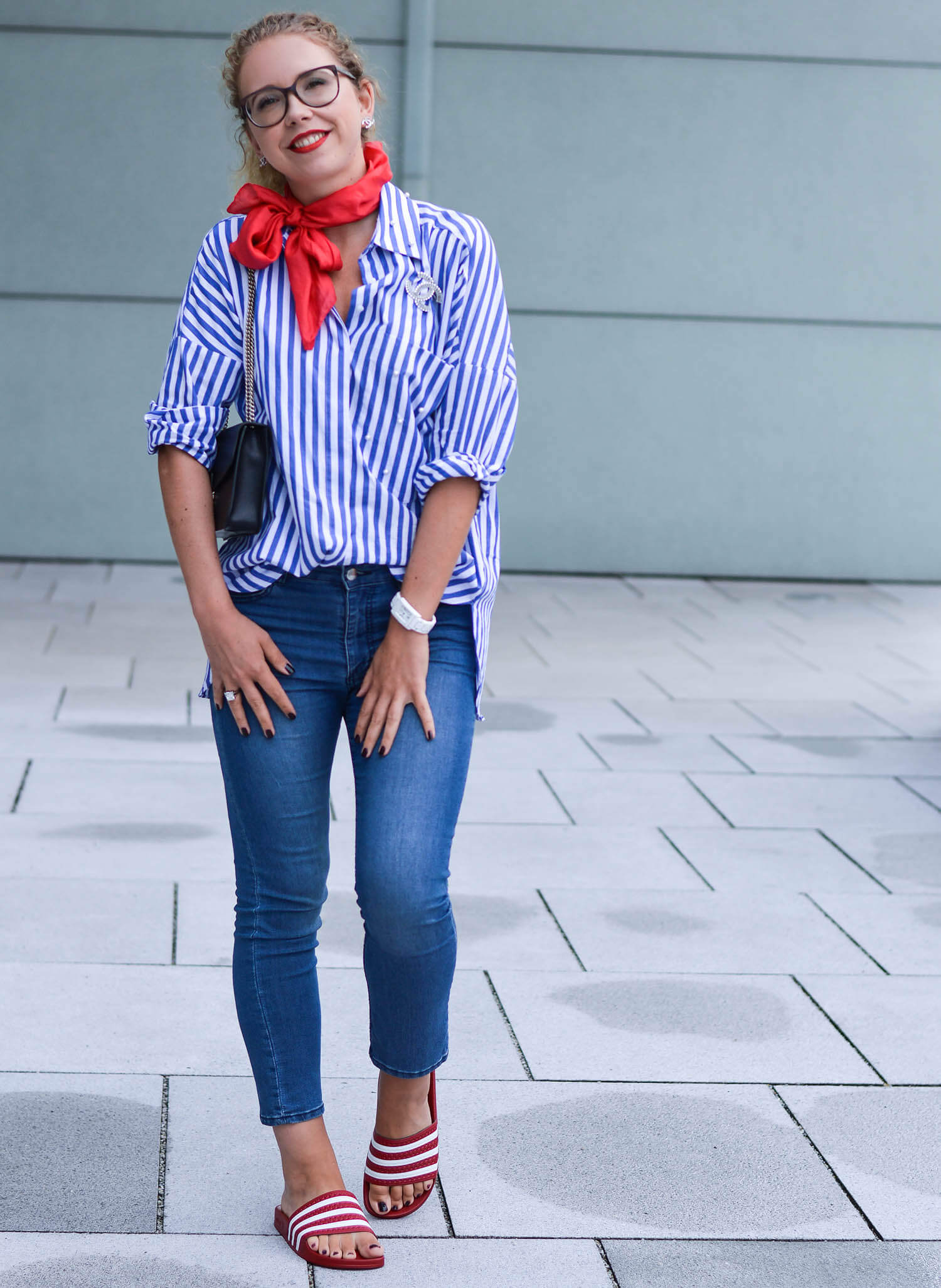 kationette-fashionblog-nrw-outfit-zara-Striped-blouse-Cropped-Jeans-Adiletten
