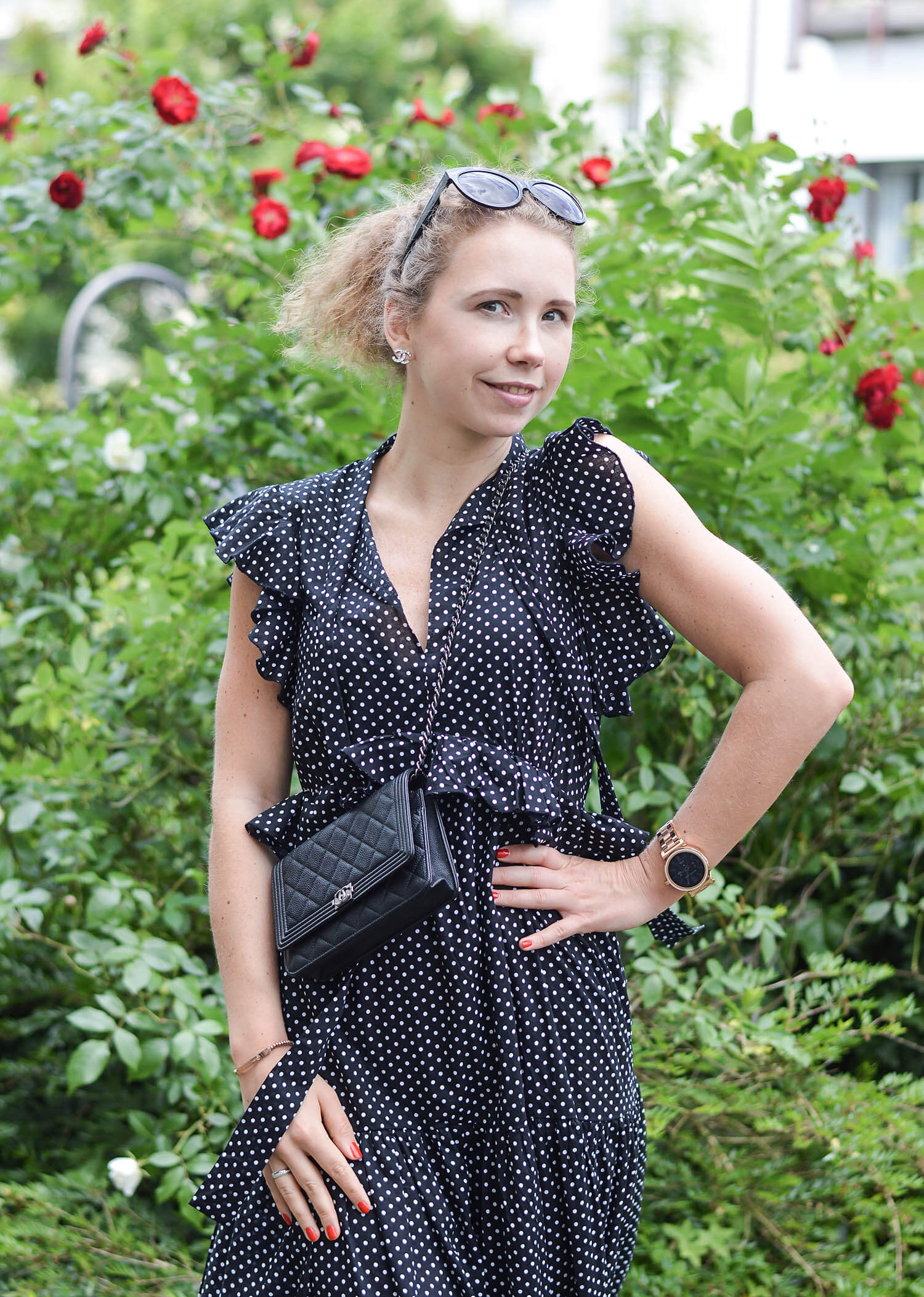 Polka-Dots-Maxidress-Summer-Outfit-Kationette-Fashionblogger-NRW