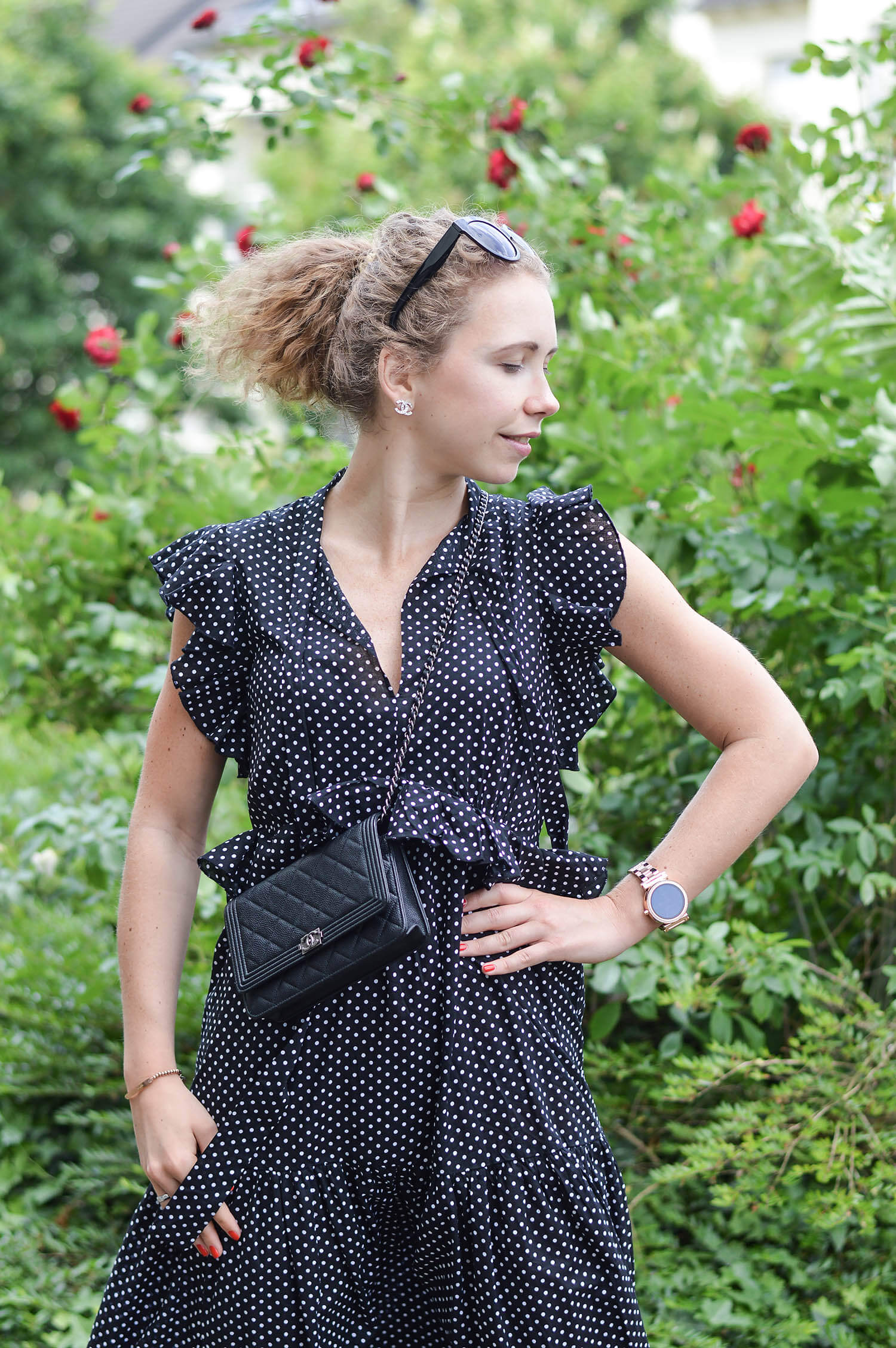 Polka-Dots-Maxidress-Summer-Outfit-Kationette-Fashionblogger-NRW