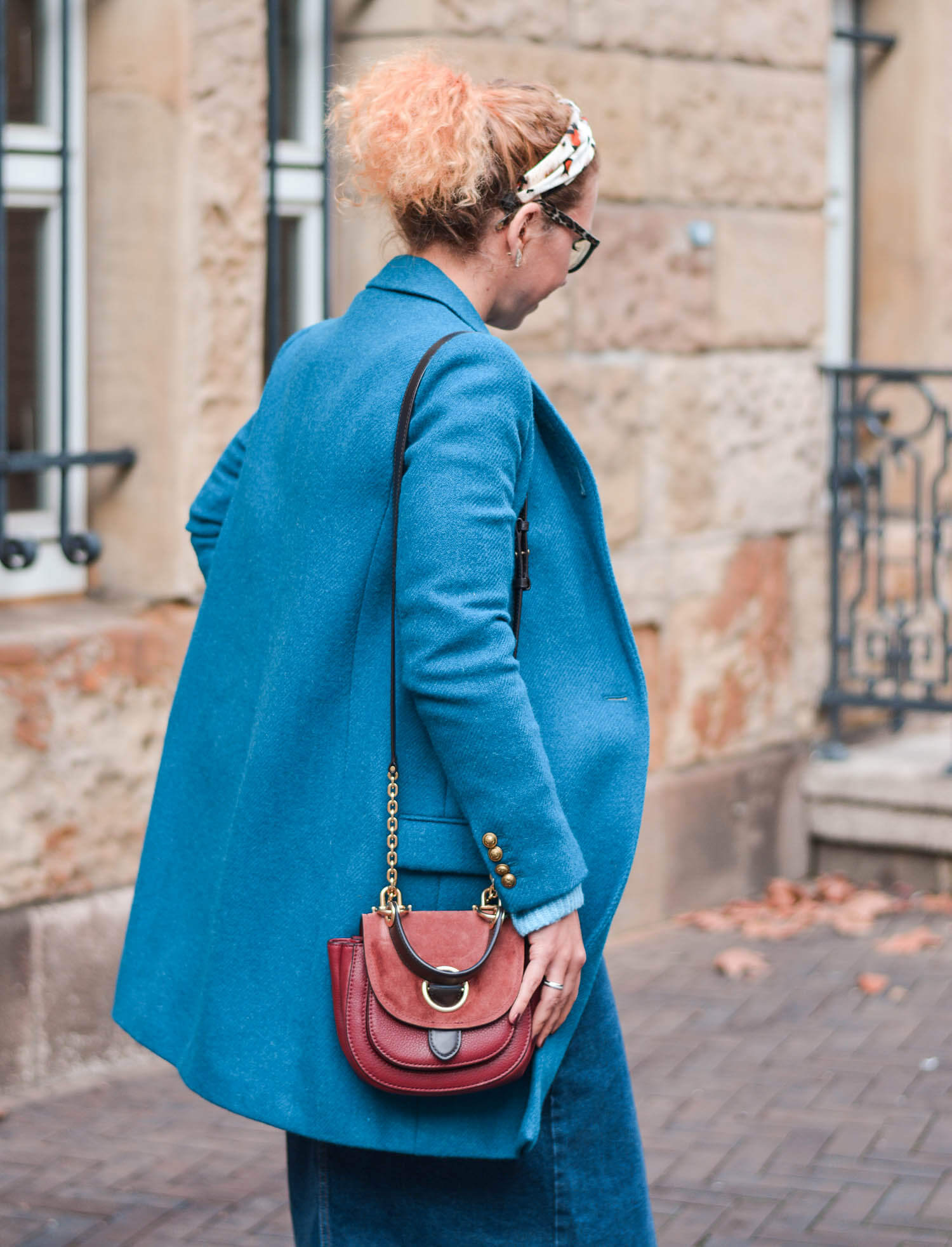 Petrol-Blue-meets-Leo-Print-Wool-Coat-Knit-Denim Skirt-Kationette-Winter-Outfit-Fashionblogger-Germany