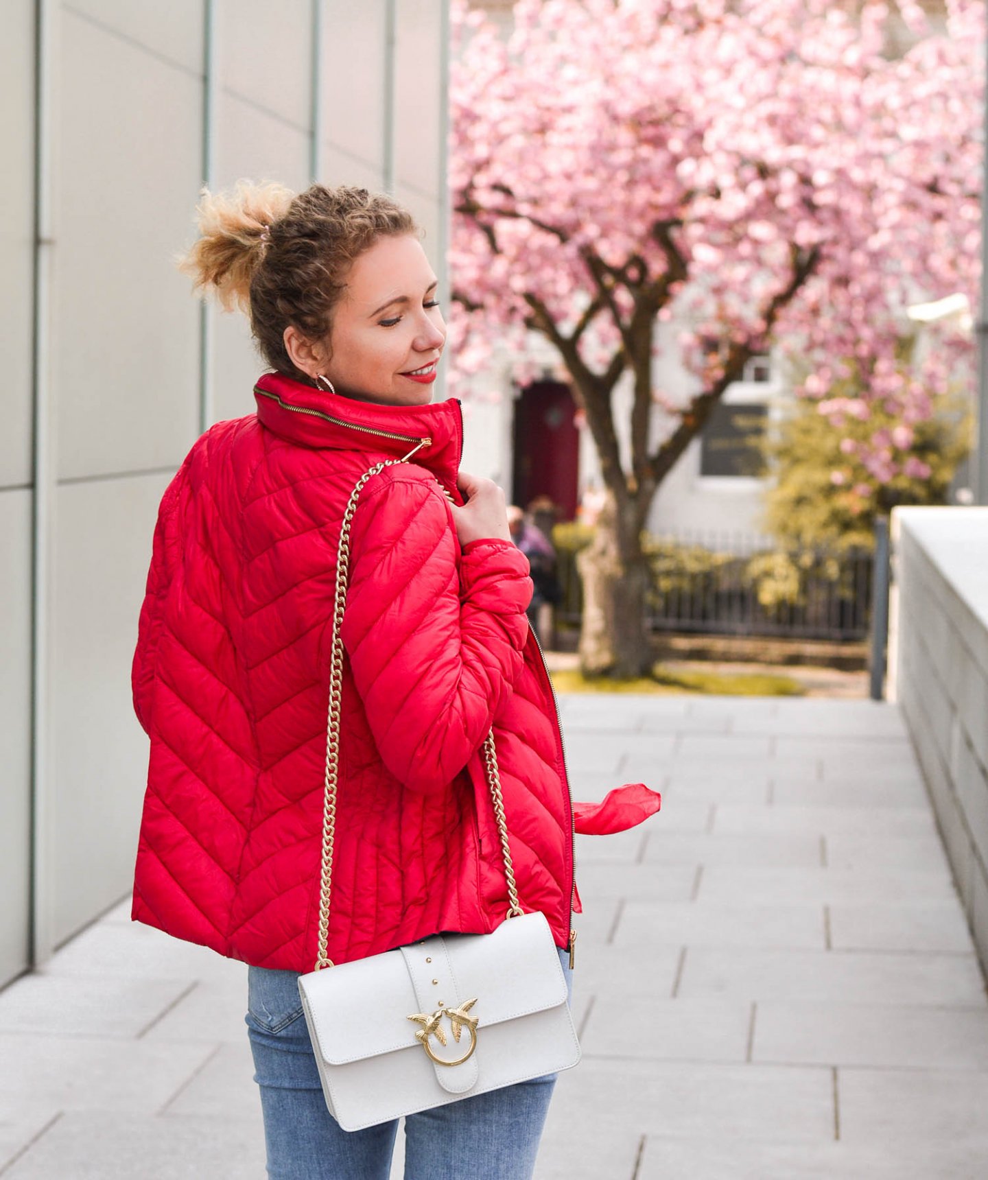 rote steppjacke fashiontauglich