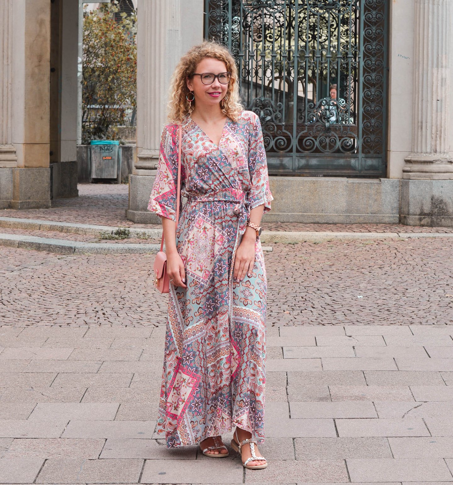 Paisley Print Maxi Dress