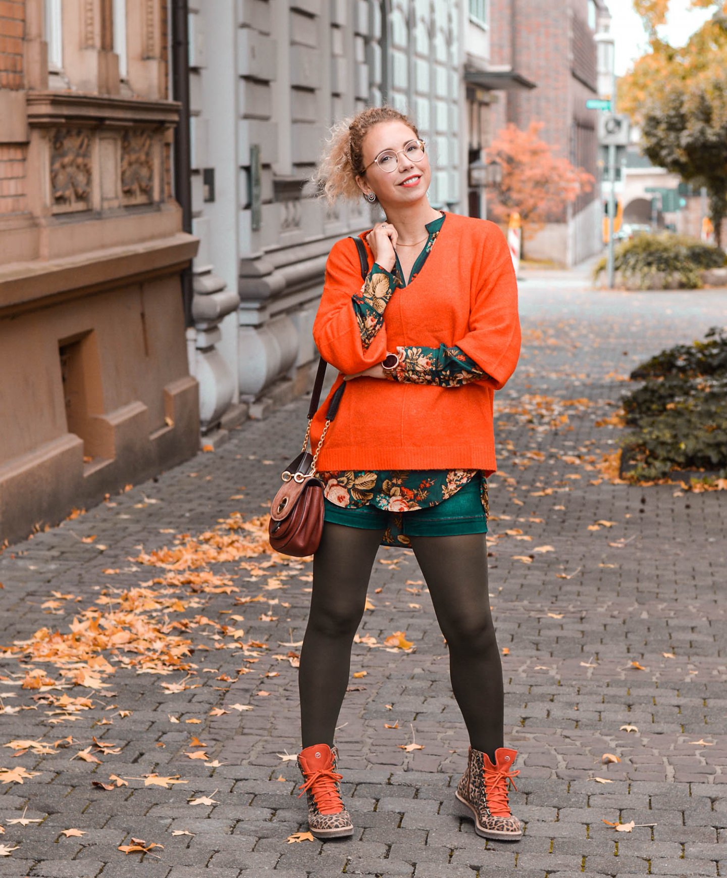 Herbstlicher Lagenlook und Mustermix