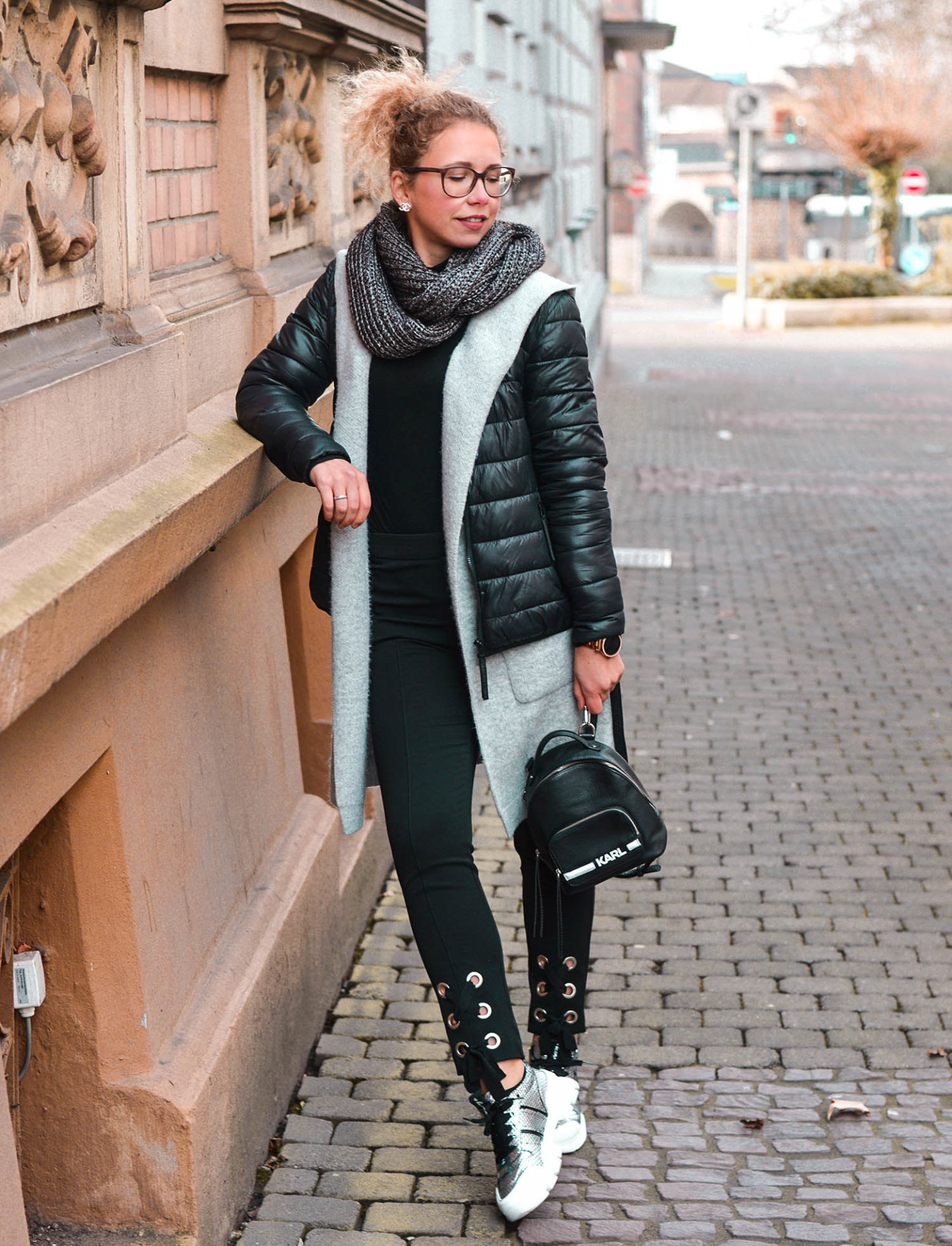 Winteroutfit mit Chunky Sneaker von Kennel & Schmenger