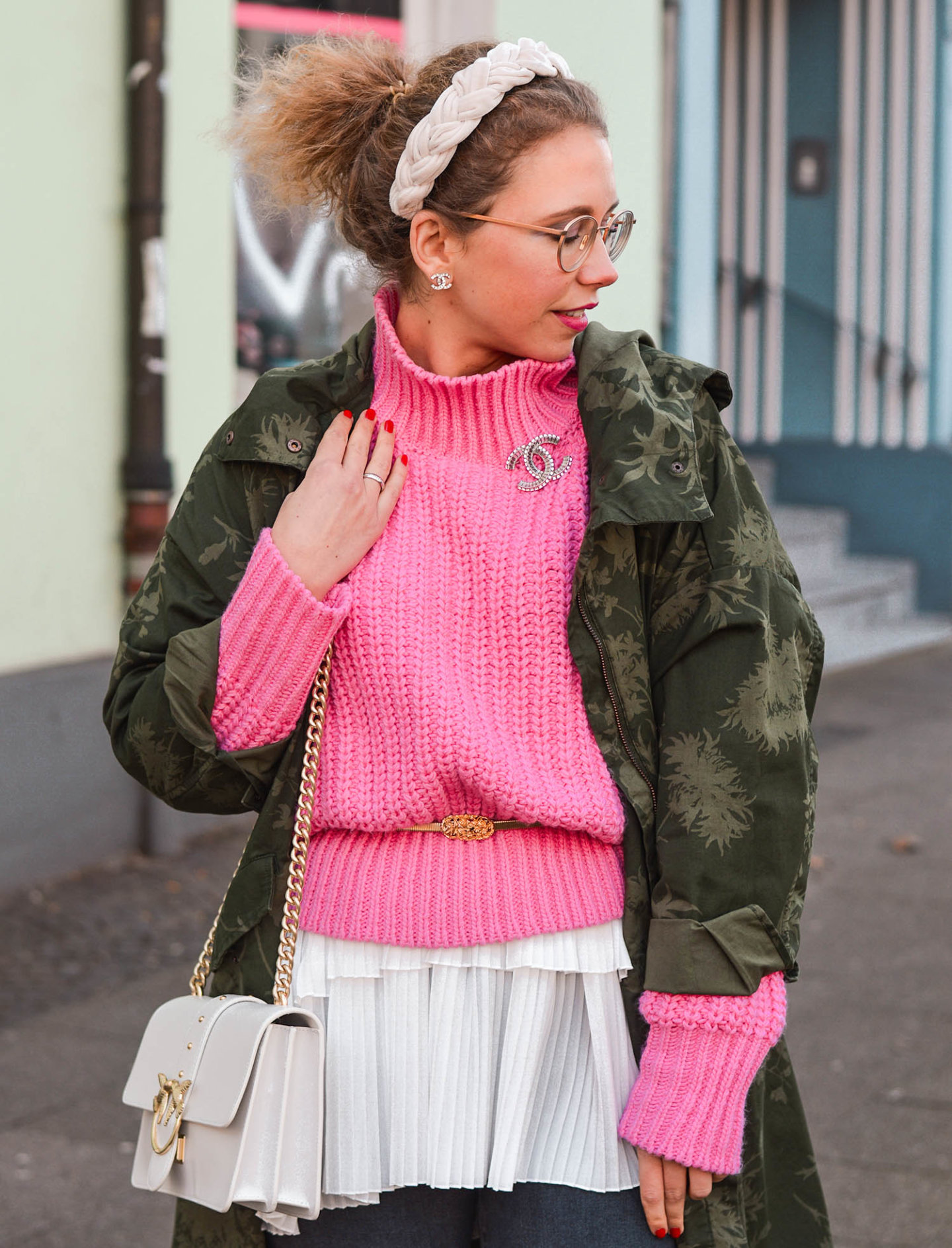 statement haarreif, parka und lagenlook