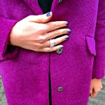 H&M Mantel Coat Purple Fashionblog Streetstyle